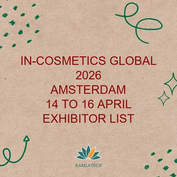 in-cosmetics Global Amsterdam 2026 Exhibitor List (1119 Exhibitors)